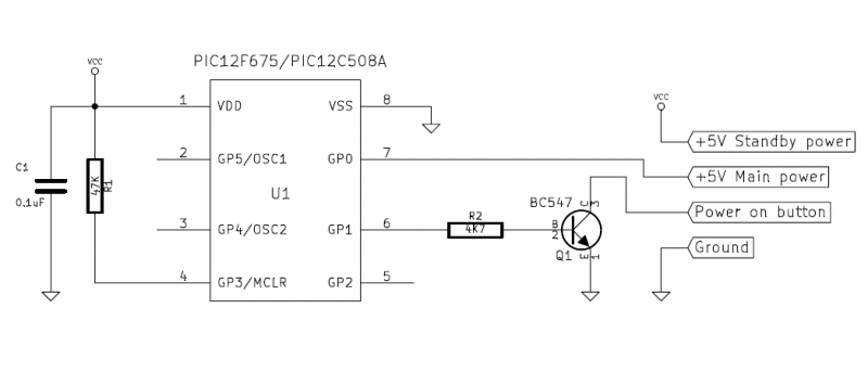PC Power on device